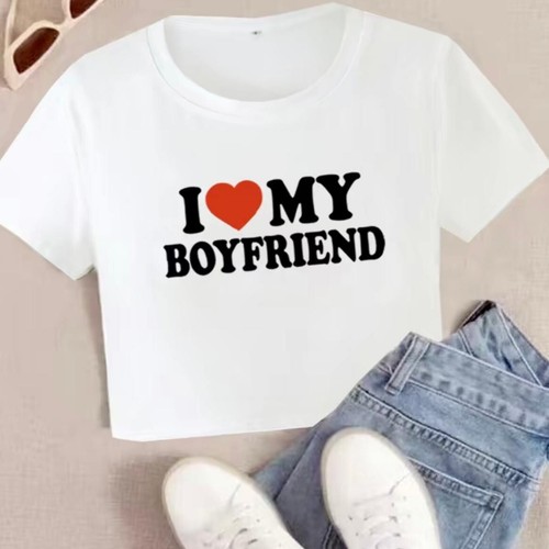 Love boyfriend crop top - love,