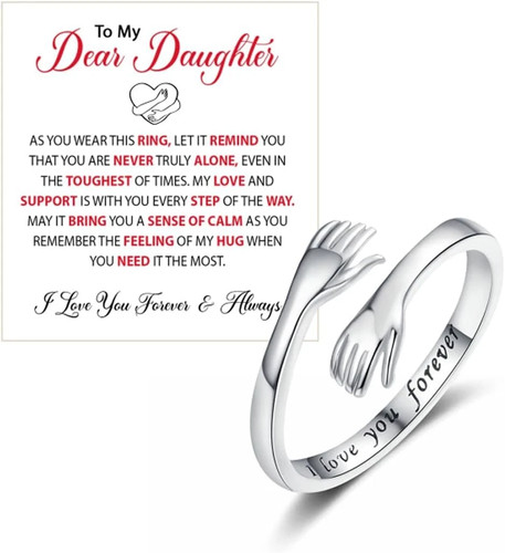 Daughter hug hope rings - hug,