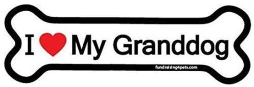 Love granddog bone car - granddog,