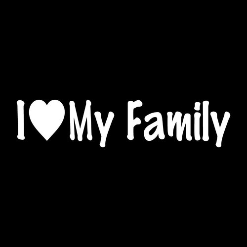 Love family decal sticker - my,
