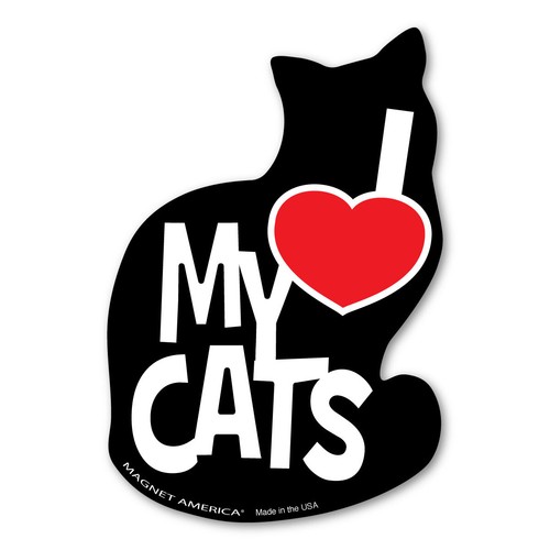 Love cats magnet - love, my